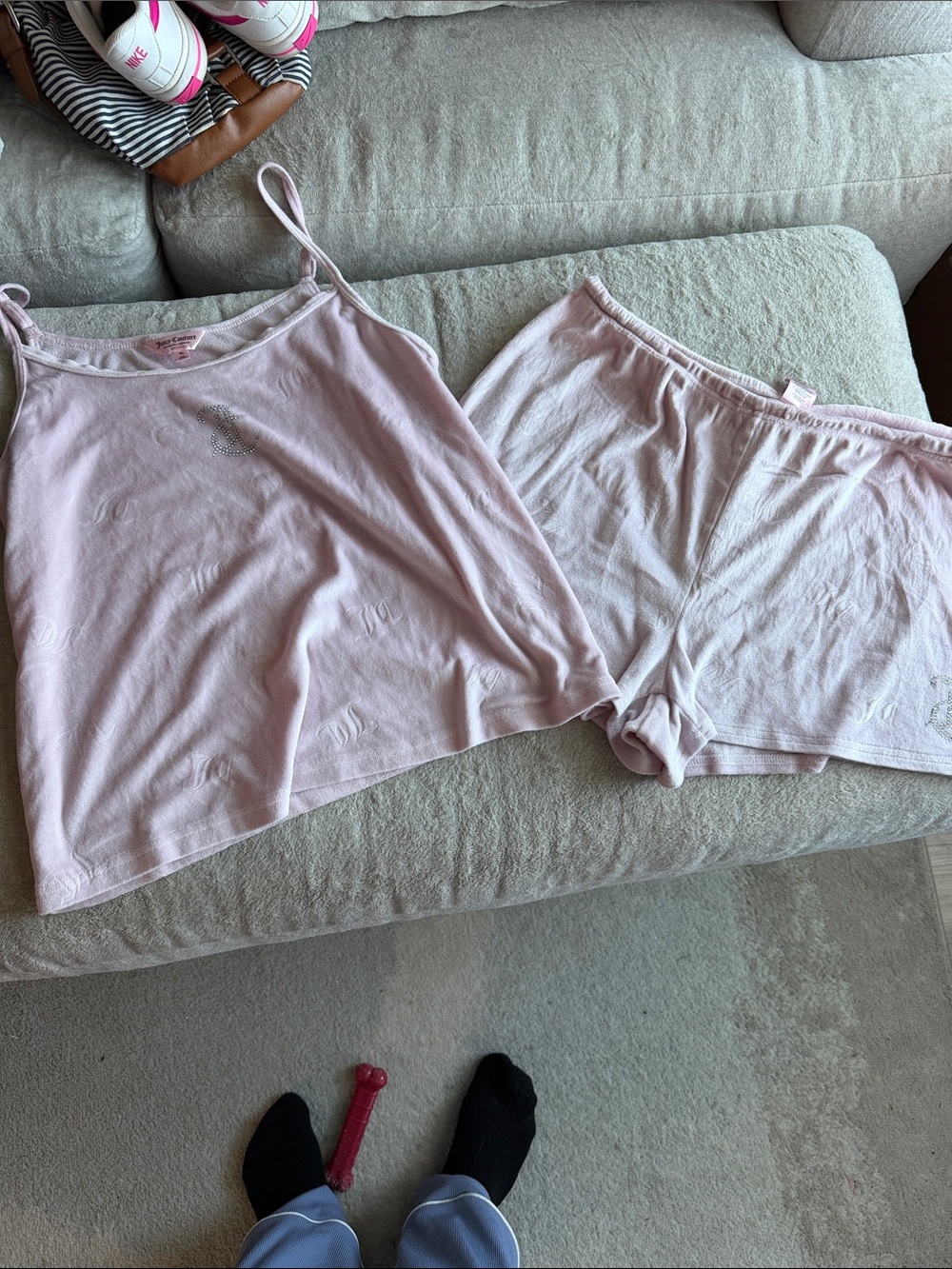 Juicy Couture Pale Pink Cami & Shorts Sleep Set